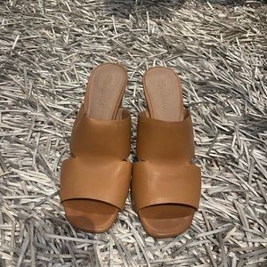 Madewell slides with heel - size 10